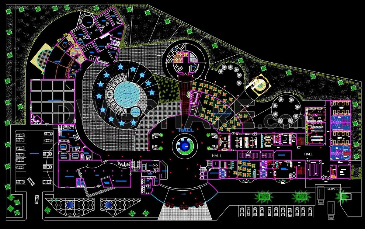 Civil site development plan from the company profile