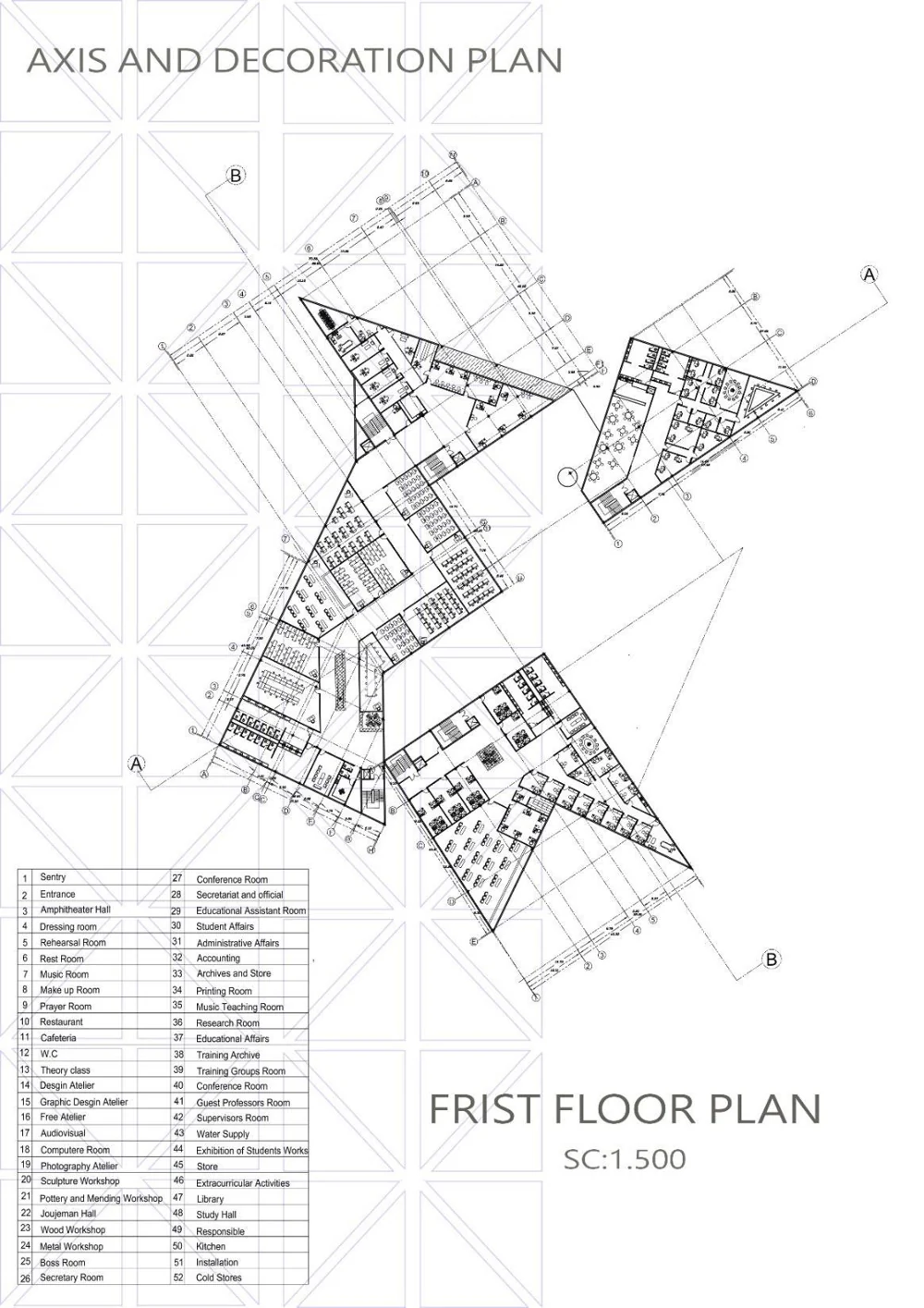 Site and floor plan study